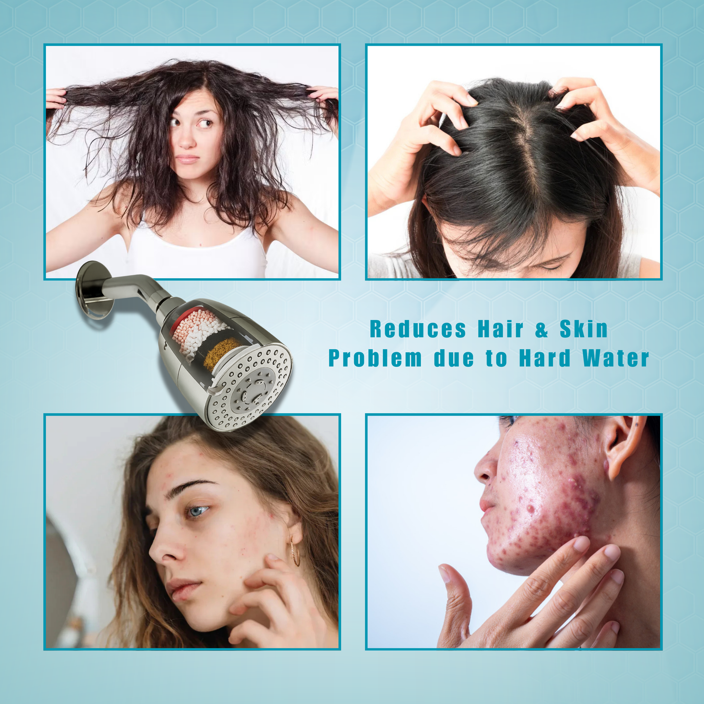 HydraCare Premium Shower Filter for Hard Water